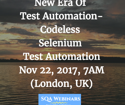 New Era Of Test Automation-Codeless Selenium Test Automation- KiwiQA