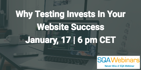 Why testing invests in your website success January, 17 2018 | 6 pm CET Why testing invests in your website success January, 17 2018 | 6 pm CET