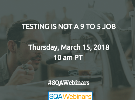 TESTING IS NOT A 9 TO 5 JOB by : Applitools