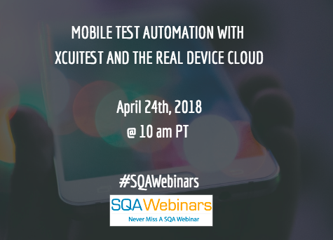 Mobile Test Automation With XCUITEST And The Real Device Cloud @saucelabs