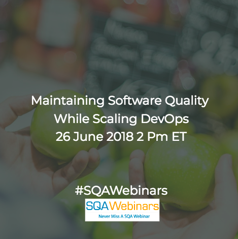 Maintaining Software Quality while Scaling DevOps #microfocus #sqawebinars26june2018
