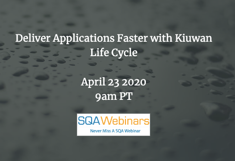 SQAWebinars726: Deliver Applications Faster with Kiuwan Life Cycle