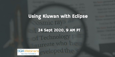SQAWebinars851: Using Kiuwan with Eclipse, when 24 sep 2020