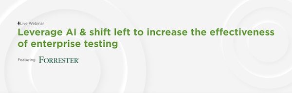 #SQAWebinars901:Leverage AI & shift left to increase the effectiveness of enterprise testing, 25 March 2021